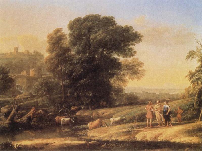 Claude Lorrain Landscape with Cephalus and Procris reunited by Diana